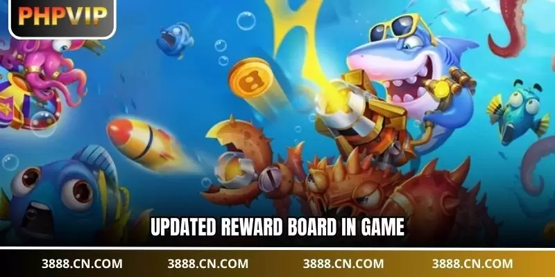 Updated reward board in game
