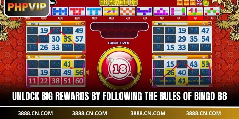 Unlock big rewards by following the rules of Bingo 88