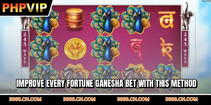 Improve every Fortune Ganesha bet with this method